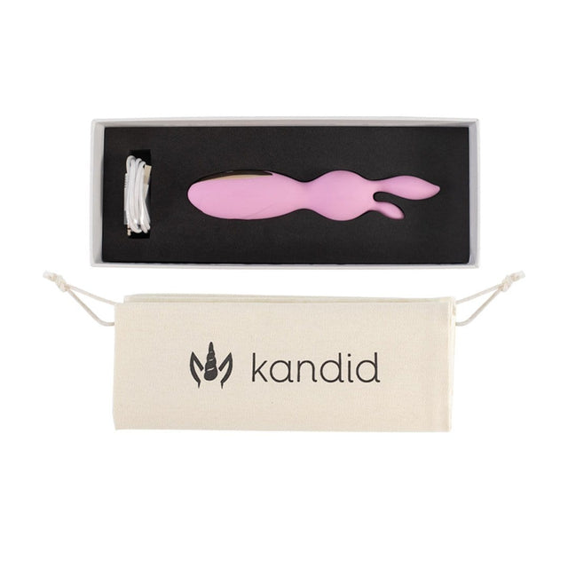 Rechargeable clit vibrator with 12 vibration patterns complete with storage pouch and USB cable