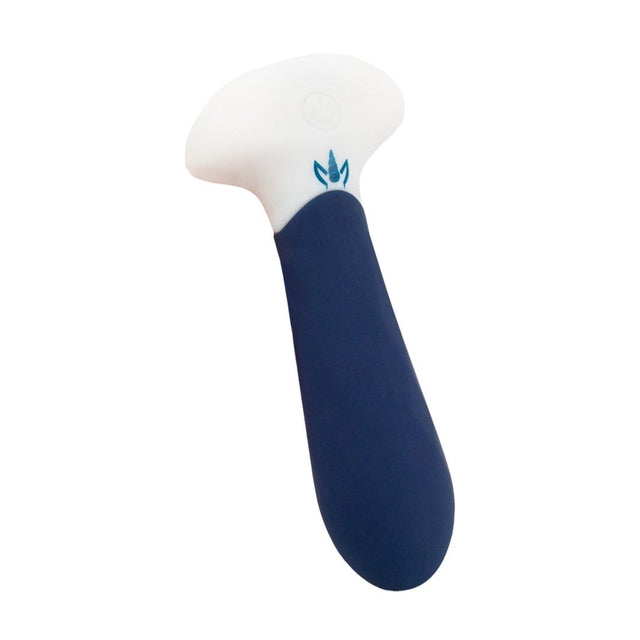 Anal vibrator with flared base and T-shaped design to aid safe and comfortable insertion