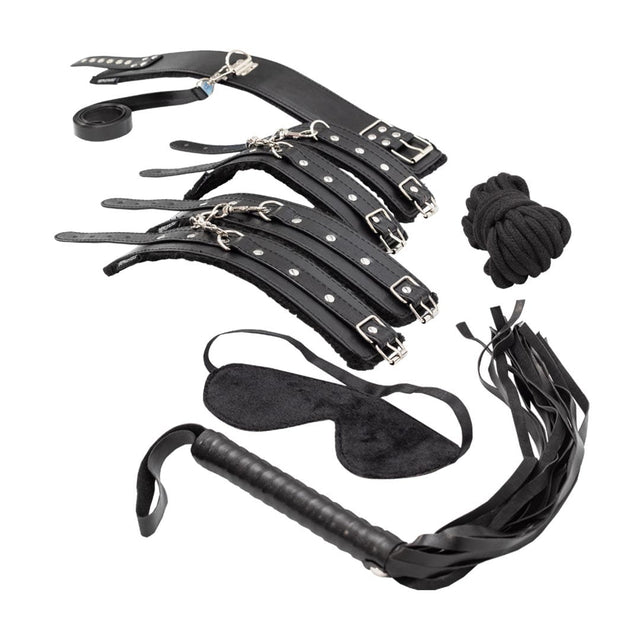 Bondage Kit by Kandid in Black with 8 Pieces