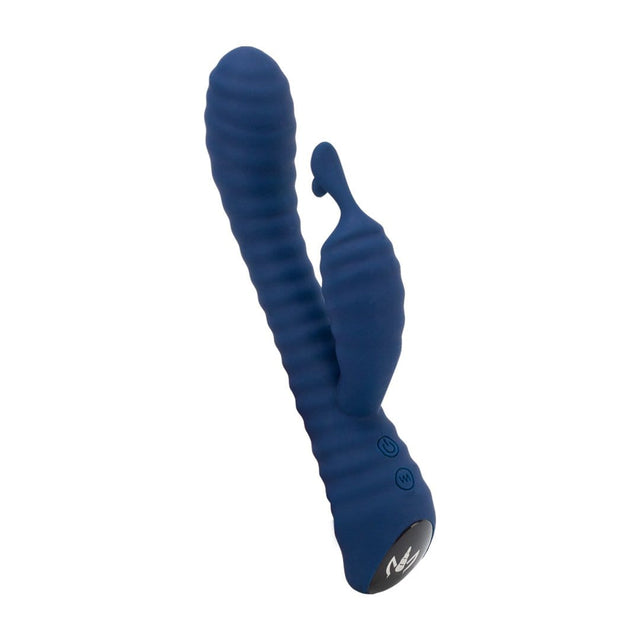 Rabbit Vibrator Ribbed by Kandid has a smooth unique design with twin motors in both ears 