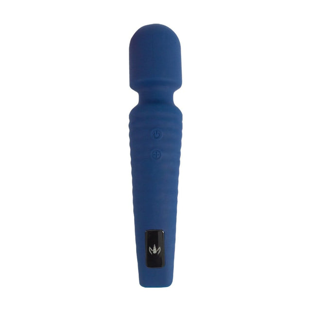 Wand Vibrator by Kandid in Blue cordless curved for ergonomic handheld fit